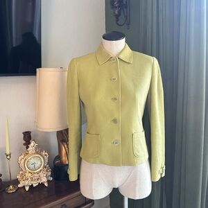 Petite Sophisticate Lime Green Blazer